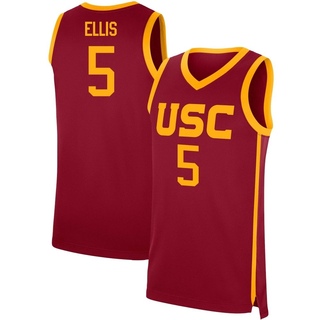 Boogie Ellis Replica Men's USC Trojans Cardinal Performance Basketball Jersey