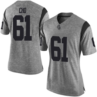 Brendan Cho Limited Gray Women's USC Trojans Football Jersey