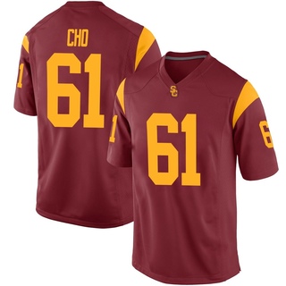 Brendan Cho Replica Men's USC Trojans Cardinal Football Jersey