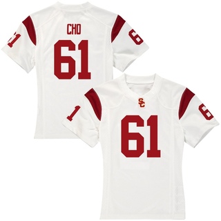 Brendan Cho Replica White Women's USC Trojans Football Jersey