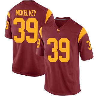 Cian McKelvey Replica Men's USC Trojans Cardinal Football Jersey