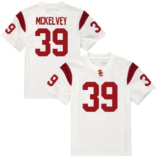 Cian McKelvey Replica White Men's USC Trojans Football Jersey