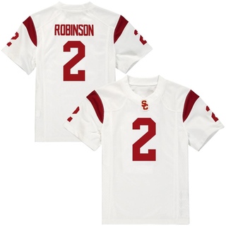 Duce Robinson Replica White Men's USC Trojans Football Jersey