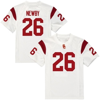 Elijah Newby Replica White Men's USC Trojans Football Jersey