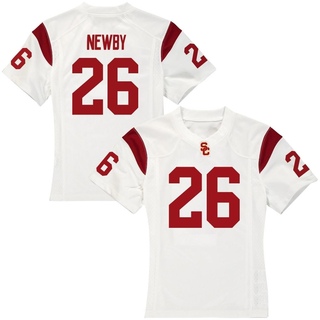 Elijah Newby Replica White Women's USC Trojans Football Jersey