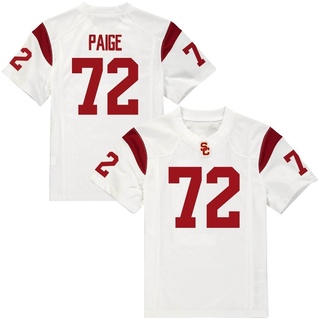 Elijah Paige Replica White Men's USC Trojans Football Jersey