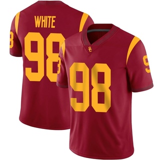 Garth White Game White Men's USC Trojans Cardinal Football Jersey