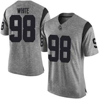 Garth White Limited White Men's USC Trojans Gray Football Jersey