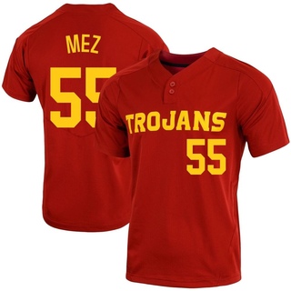 Gavin Mez Replica Men's USC Trojans Cardinal Vapor Two-Button Baseball Jersey