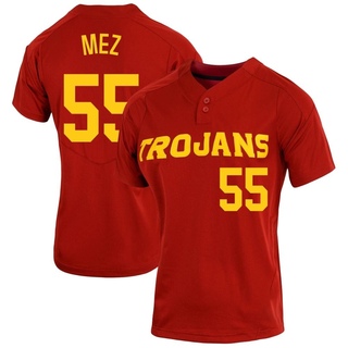 Gavin Mez Replica Women's USC Trojans Cardinal Vapor Two-Button Baseball Jersey