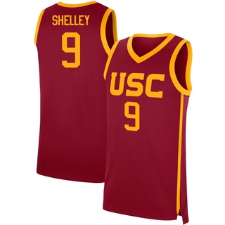 Jalen Shelley Replica Men's USC Trojans Cardinal Performance Basketball Jersey