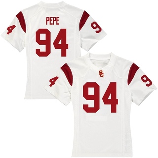 Kobe Pepe Replica White Women's USC Trojans Football Jersey