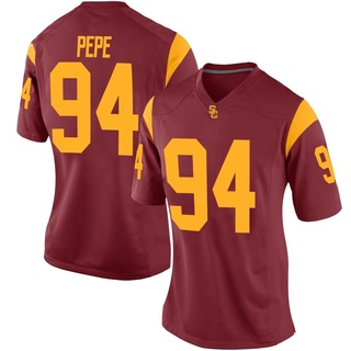 Kobe Pepe Replica Women's USC Trojans Cardinal Football Jersey