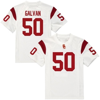 Matt Galvan Replica White Men's USC Trojans Football Jersey