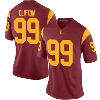 Nate Clifton Replica Women's USC Trojans Cardinal Football Jersey