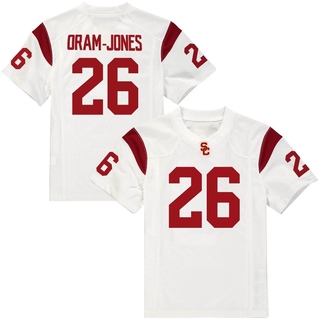 Samuel Oram-Jones Replica White Youth USC Trojans Football Jersey