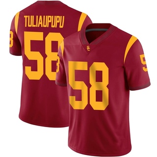 Solomon Tuliaupupu Game Youth USC Trojans Cardinal Football Jersey