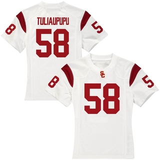 Solomon Tuliaupupu Replica White Women's USC Trojans Football Jersey