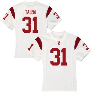 Tyrone Taleni Replica White Women's USC Trojans Football Jersey